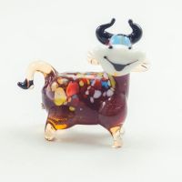 Glass Bull in Glass Figurines Farm Animals category