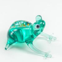 Glass Frog Miniature in Glass Figurines Reptiles category