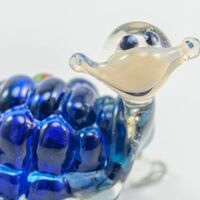 Blue Glass Turtle in Glass Figurines Reptiles category
