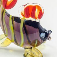 Glass Black Fish in Glass Figurines Sea Life Creatures category