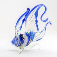 Glass Figurine Fish with Blue Fin in Glass Figurines Sea Life Creatures category