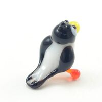 Glass Miniature Little Crow in Glass Figurines Miniature Figurines category