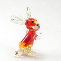 Glass Little Rabbit in Glass Figurines Wild  Animals category