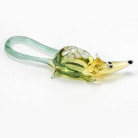 Blown Glass Brown Rat in Glass Figurines Wild  Animals category