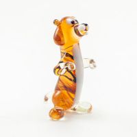Glass Sitting Tiger Figurine in Glass Figurines Wild  Animals category