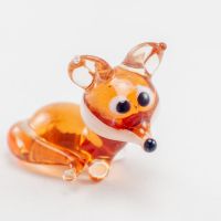 Glass Little Fox Figure in Glass Figurines Wild  Animals category