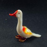 White Goose in Glass Figurines Birds category