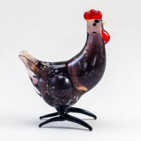 Glass Bird Hen in Glass Figurines Birds category