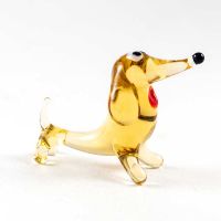 Dachshund Brown Figure in Glass Figurines Dogs category