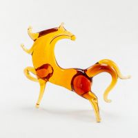 Brown Glass Horse in Glass Figurines Farm Animals category