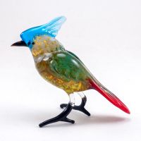 Tufted Titmouse Glass Figurine in Glass Figurines Birds category