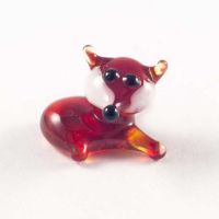 Mini Glass Squirrel Figurine in Glass Figurines Miniature Figurines category