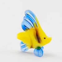 Glass Small Yellow Fish in Glass Figurines Miniature Figurines category