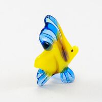 Glass Small Yellow Fish in Glass Figurines Miniature Figurines category