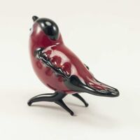 Blown Glass Little Robin Figurine in Glass Figurines Birds category