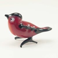 Blown Glass Little Robin Figurine in Glass Figurines Birds category