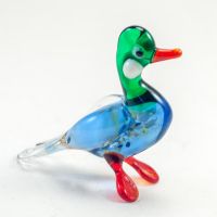 Glass Duck Figure in Glass Figurines Birds category