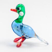 Glass Duck Figure in Glass Figurines Birds category