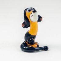 Glass Doggy Miniature Figurine in Glass Figurines Dogs category