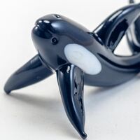 Orca Killer Whale Glass Figurine in Glass Figurines Sea Life Creatures category