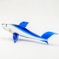 Glass Blue Shark in Glass Figurines Sea Life Creatures category