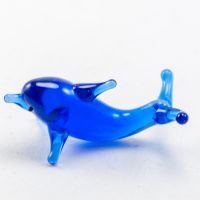 Dolphin Glass Miniature in Glass Figurines Miniature Figurines category