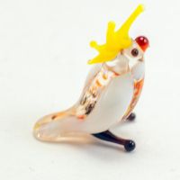 Glass Parrot Mini Figurine in Glass Figurines Miniature Figurines category