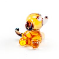 Tiny Glass Doggy in Glass Figurines Miniature Figurines category