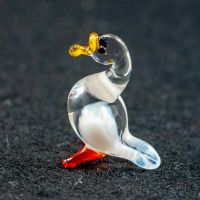 White Goose Mini in Glass Figurines Miniature Figurines category