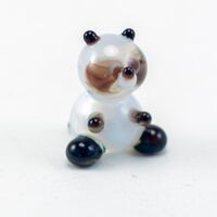 Glass Panda Miniature in Glass Figurines Miniature Figurines category
