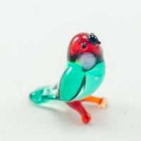 Blown Glass Parrot Mini in Glass Figurines Miniature Figurines category