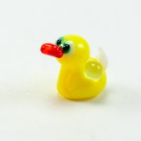Little Glass Duck in Glass Figurines Miniature Figurines category