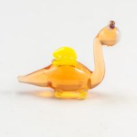 Glass Beige Dragon in Glass Figurines Miniature Figurines category