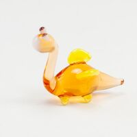 Glass Beige Dragon in Glass Figurines Miniature Figurines category