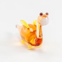 Glass Beige Dragon in Glass Figurines Miniature Figurines category