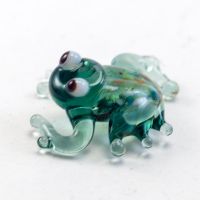 Frog Glass Mini Figure in Glass Figurines Miniature Figurines category