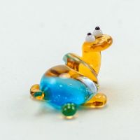 Tiny Blue Turtle in Glass Figurines Miniature Figurines category