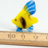 Glass Small Yellow Fish in Glass Figurines Miniature Figurines category