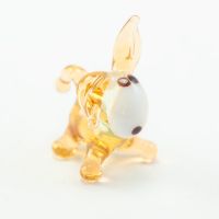 Beige Donkey Mini Figurine in Glass Figurines Miniature Figurines category
