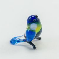 Blue Tomtit Mini Figurine in Glass Figurines Miniature Figurines category