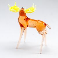 Glass Moose Figurine in Glass Figurines Wild  Animals category