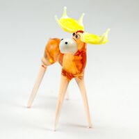 Glass Moose Figurine in Glass Figurines Wild  Animals category