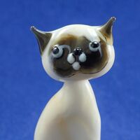 Sitting Glass Cat in Glass Figurines Cats category