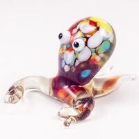 Glass Red Octopus in Glass Figurines Sea Life Creatures category