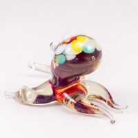 Glass Red Octopus in Glass Figurines Sea Life Creatures category