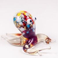 Glass Red Octopus in Glass Figurines Sea Life Creatures category