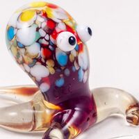 Glass Red Octopus in Glass Figurines Sea Life Creatures category