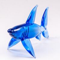 Glass Shark Figurine in Glass Figurines Sea Life Creatures category