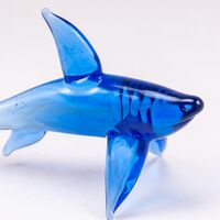 Glass Shark Figurine in Glass Figurines Sea Life Creatures category