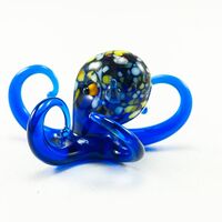 Glass Blue Octopus Figurine in Glass Figurines Sea Life Creatures category